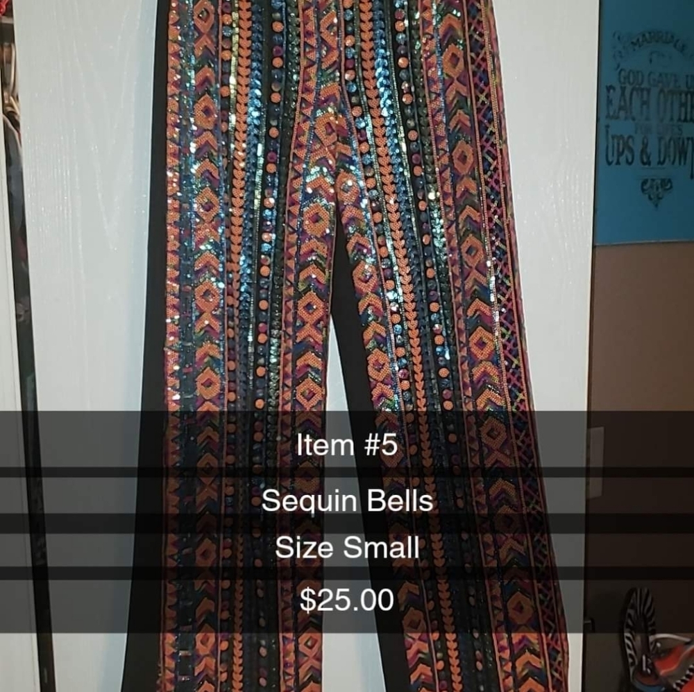 Sequin Bell bottoms